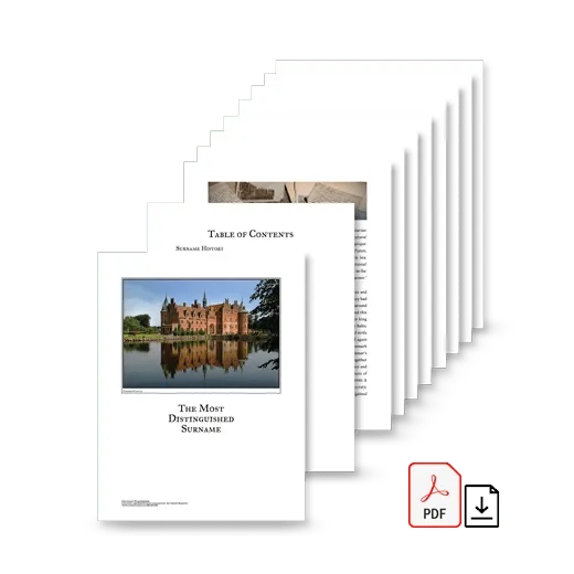 Coat of Arms and Extended History Download (PDF) - A4 Size - No Background