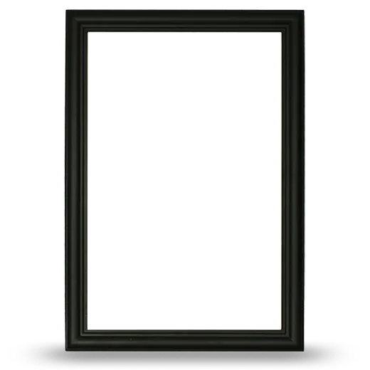 Black Frame Only - Armorial Size